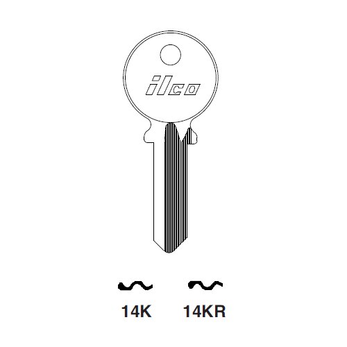 Ilco 14K uncut key blank for Yale