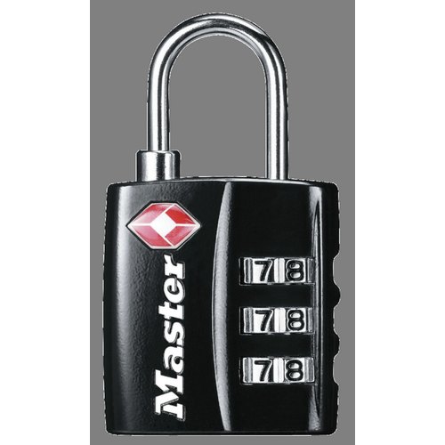 Tsa Luggage Lock W/Plastic Cover 3/32" x 9/16" 4680DBLK