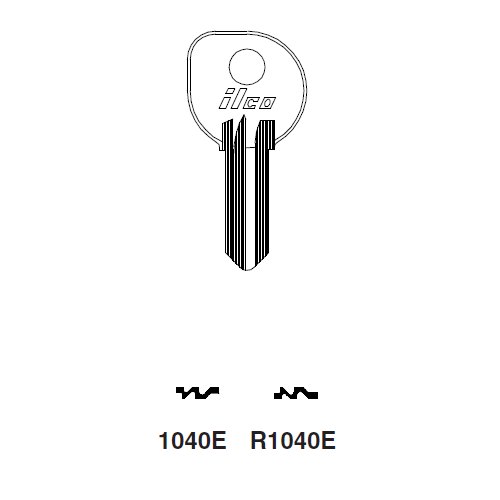 Ilco R1040E Key Blank : Clum Inboard Motors, Mercury, Mariner Outboards