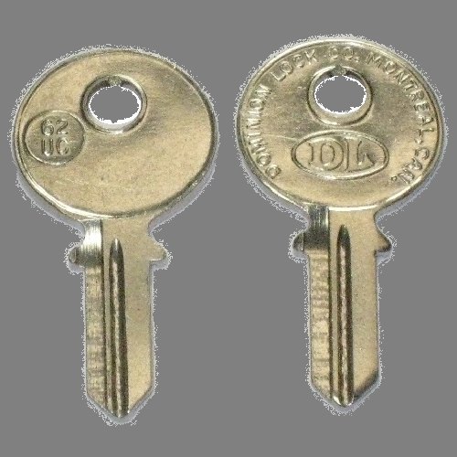 Ilco 62UC uncut key blank for Citroen, Simca, Talbot, Matra