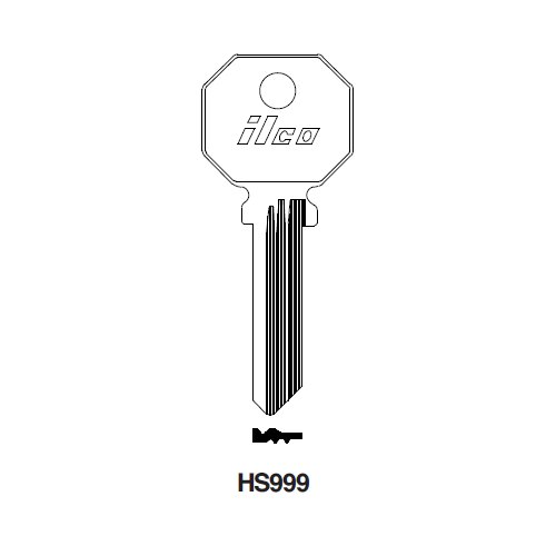 Ilco HS999 uncut key blank for Yale