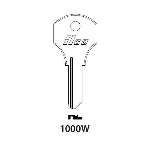 Ilco 1000W uncut key blank for CCL