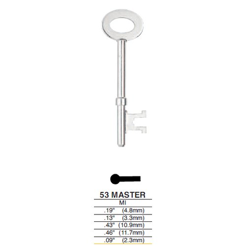 Ilco 53 uncut key blank