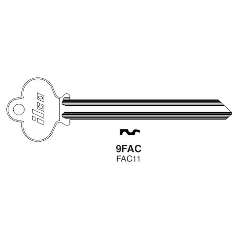 Ilco 9FAC uncut key blank for F.A.C.