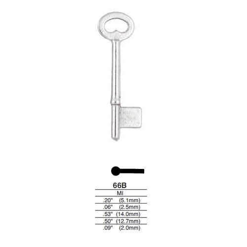 Ilco 66B uncut key blank