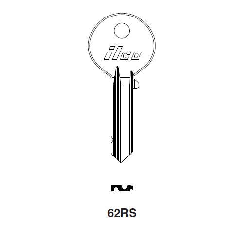 Ilco 62RS uncut key blank for Citroen, Simca, Talbot, Matra