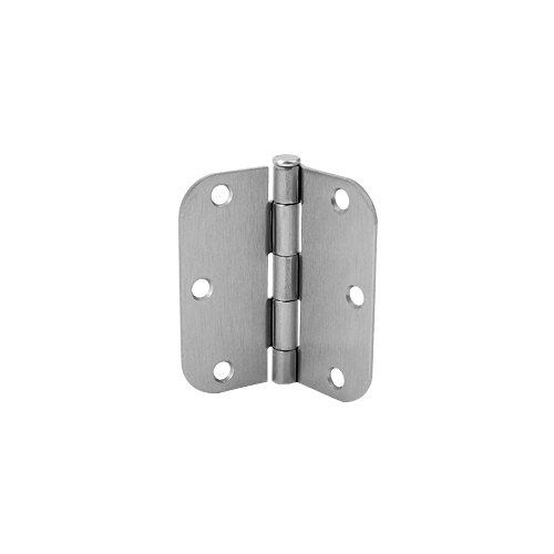 Plain Bearing Hinge 3.5 x 3.5 - 5/8" Radius- Steel Dull Chrome