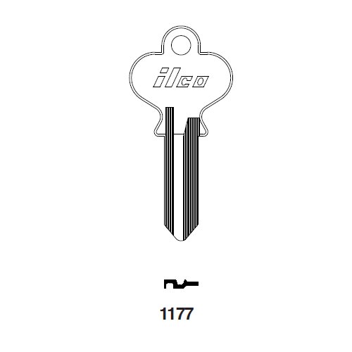 Ilco 1177 uncut key blank for National EZ Set
