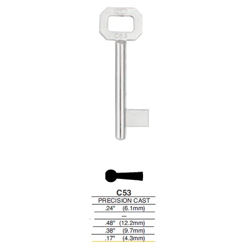 Ilco C53 uncut key blank