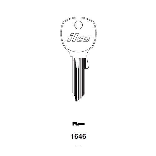 Ilco 1646 uncut key blank for USPS