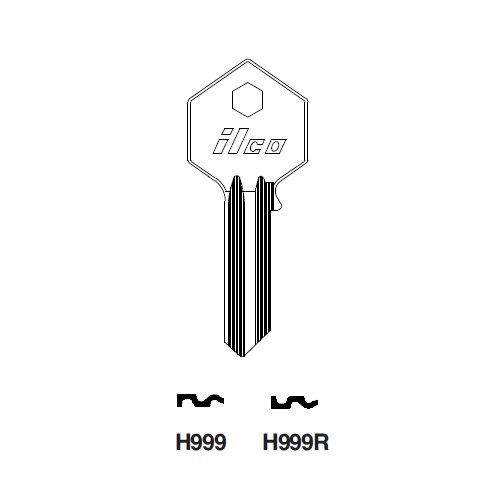 Ilco H999R uncut key blank for Yale