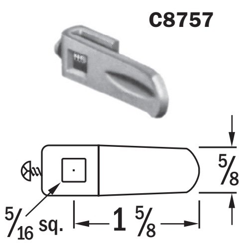 National Lock C8757 Single Point Latch Tongue