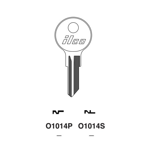 Ilco O1014S uncut key blank for Eagle Lock