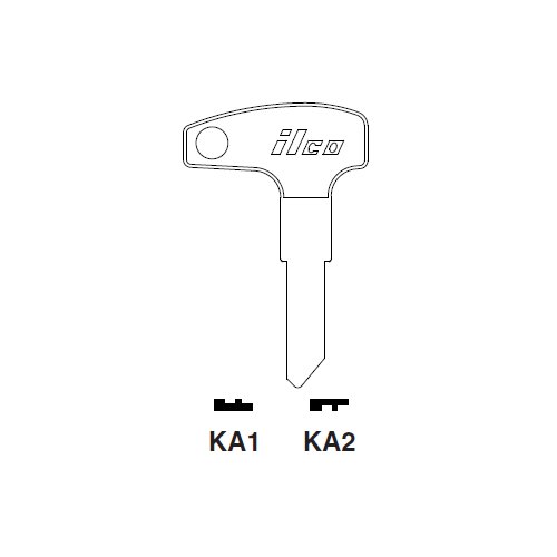 Ilco KA1 uncut key blank for Kawasaki