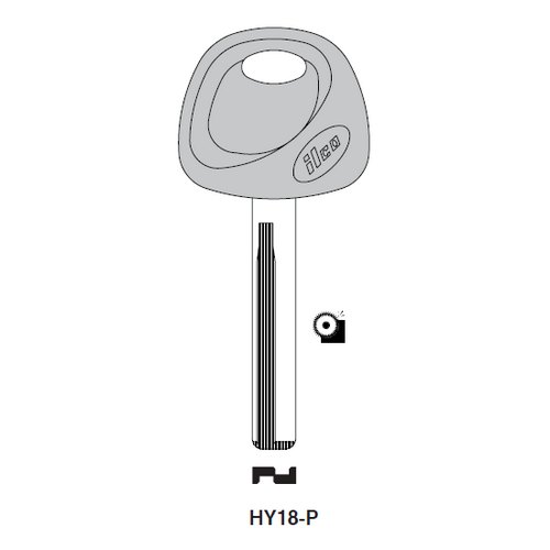 Ilco HY18-P uncut key blank