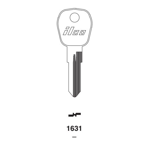 Ilco 1631 uncut key blank for Cam Lock