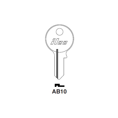 Ilco AB10 uncut key blank for Abus