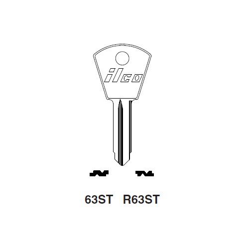 Ilco 63ST uncut key blank