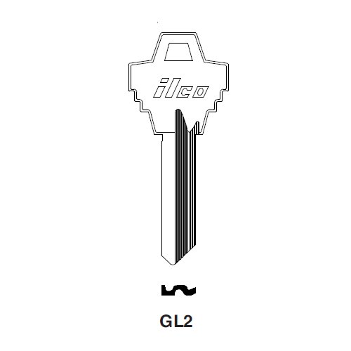 Ilco GL2 uncut key blank for Goal