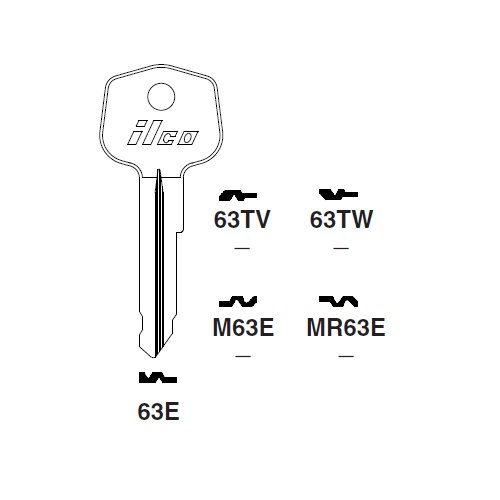 Ilco MR63E uncut key blank for Mercedes Benz