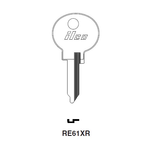 Ilco RE61XR uncut key blank for Alfa Romeo