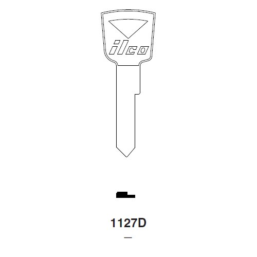 Ilco 1127D uncut key blank for Ford