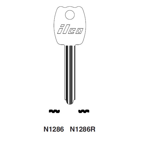 Ilco N1286R uncut key blank for Master 510K