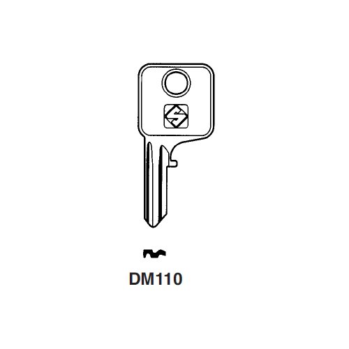 Ilco DM110 uncut key blank for Dom