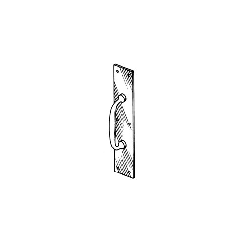 Pull Plate Pol Brass 4" X16"