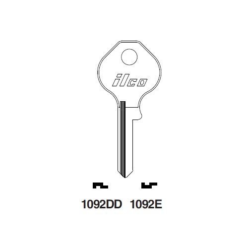 Ilco 1092DD uncut key blank for Master
