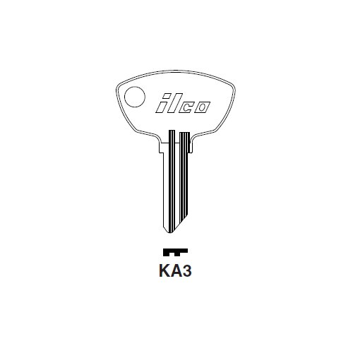 Ilco KA3 uncut key blank for Kawasaki