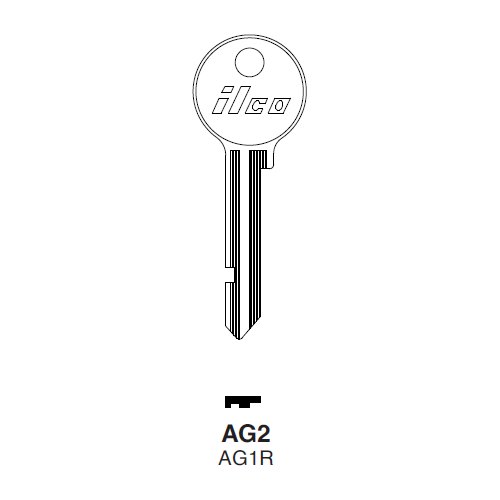 Ilco AG2 uncut key blank for Age