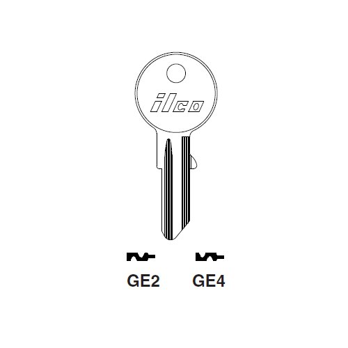 Ilco GE4 uncut key blank