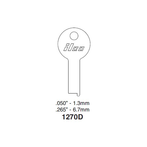 Ilco 1270D uncut key blank for Eagle