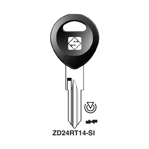Ilco ZD24RT14-SI uncut key blank