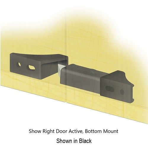 Timberline D300DL Double Door Latch, White Finish
