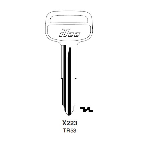 Ilco X223 uncut key blank for Toyota
