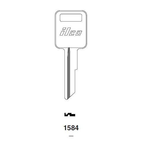 Ilco 1584 uncut key blank for Freightliner