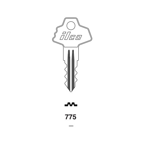 Ilco 775 uncut key blank for Fort Lock