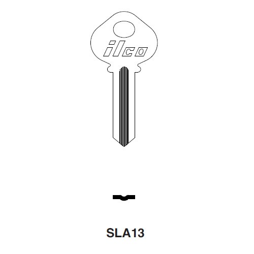 Ilco SLA13 uncut key blank for Slaymaker