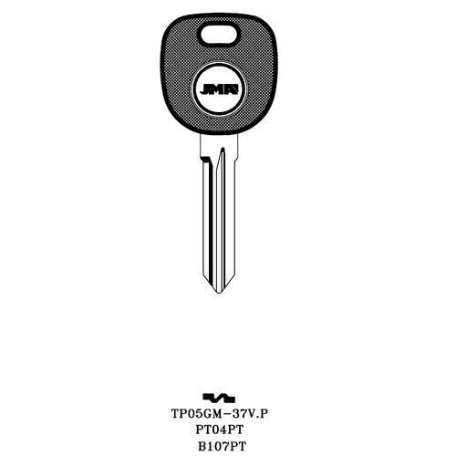 JMA B107PT uncut key blank