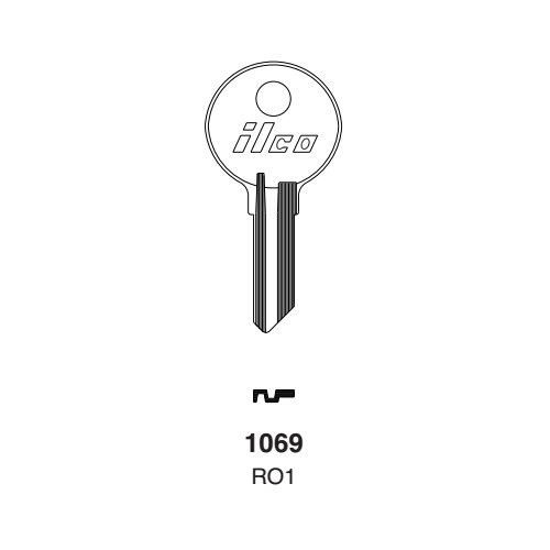 Taylor by Ilco 1069 uncut key blank for Switches, NCL National Cabinet