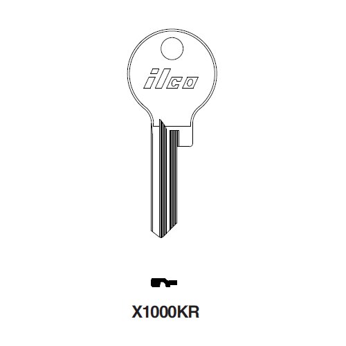 Ilco X1000KR uncut key blank for Russwin