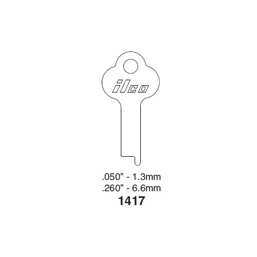 Ilco 1417 uncut key blank for Eagle