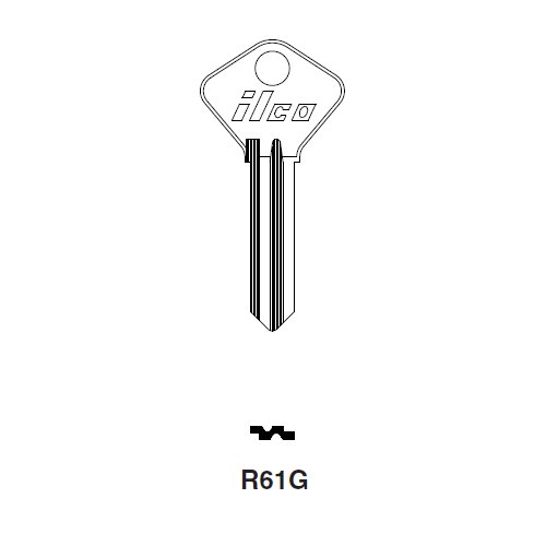 Ilco R61G uncut key blank for Alfa Romeo