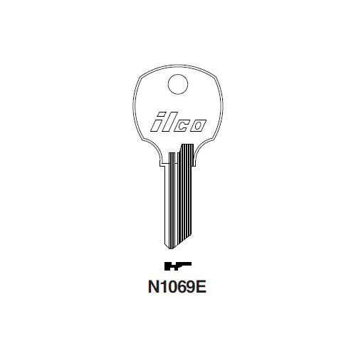 Ilco N1069E uncut key blank for National Cabinet