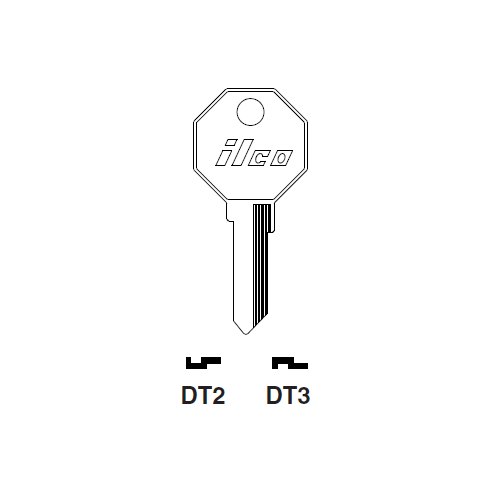 Ilco DT3 uncut key blank for Nissan