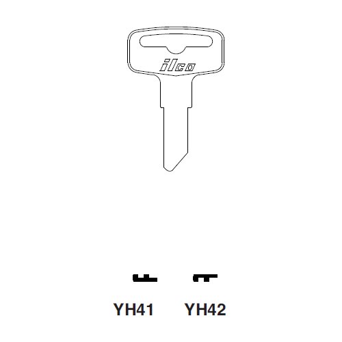 Ilco YH42 uncut key blank for Yamaha