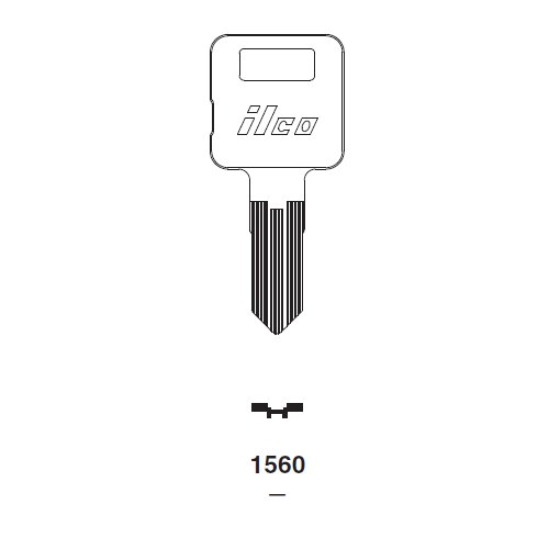 Ilco 1560 uncut key blank for Caterpillar