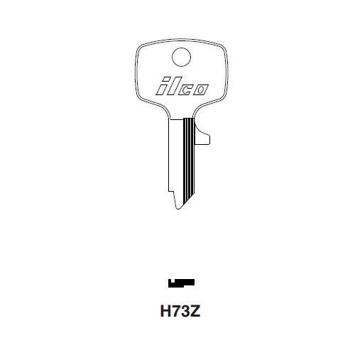 Ilco H73Z uncut key blank for Honda Motorcycles
